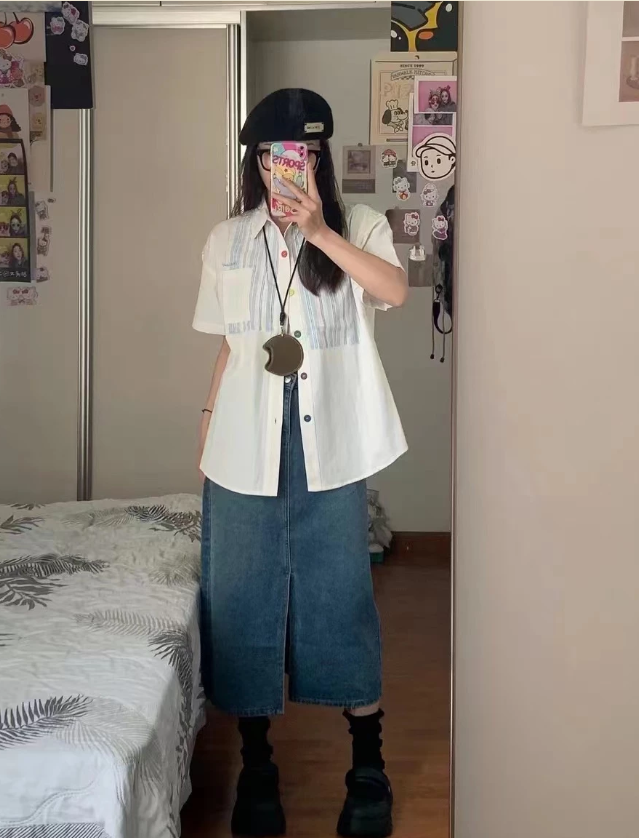 Áo Sơ Mi Nam Mùa Hè Lỏng Lẻo Casual Couple 