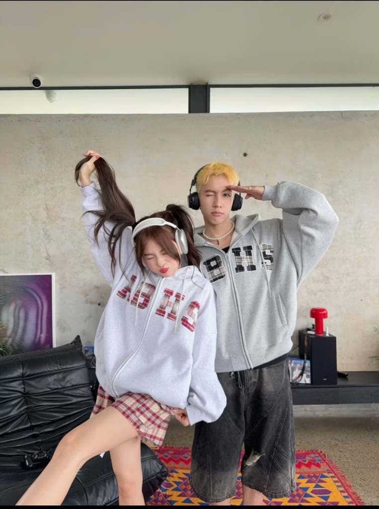 Áo khoác nỉ bông Hoodie Zip