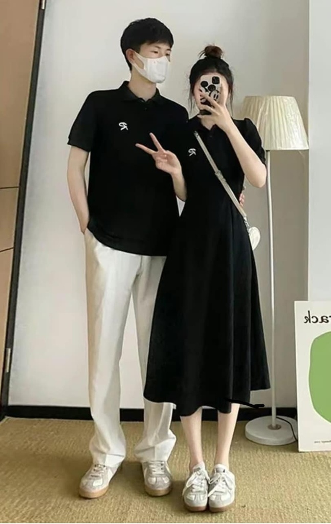 Set Polo Couple Black