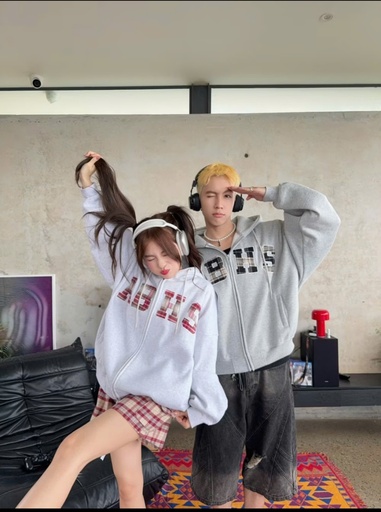 Áo khoác nỉ bông Hoodie Zip